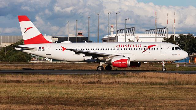 OE-LBI:Airbus A320-200:Austrian Airlines